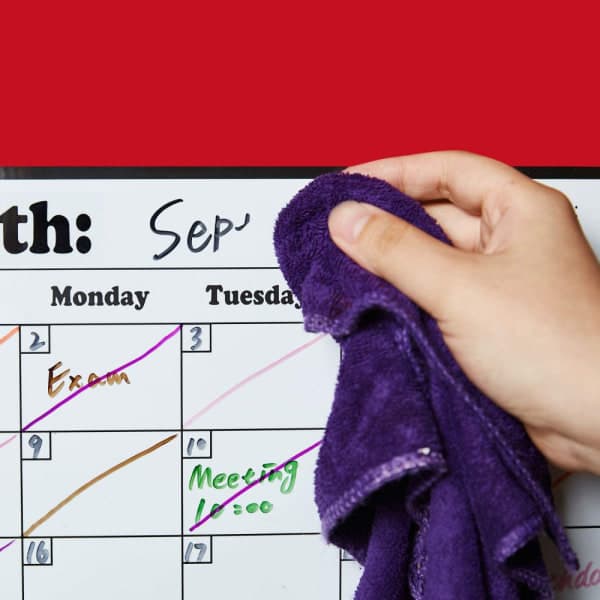 IC Kalender til køleskabet Magnetisk whiteboardkalender med tør