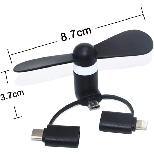 IC USB-minifläkt USB-driven flexibel minikylfläkt för bärbar dator