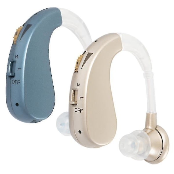 IC Hörapparat Ljudförstärkare Hörlurar Opladning er gylden