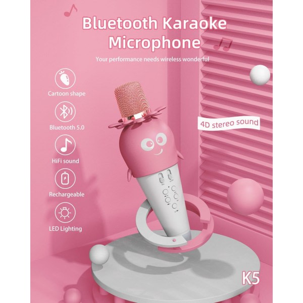 IC Trådløs Bluetooth mikrofon, bærebar håndholder højtalare
