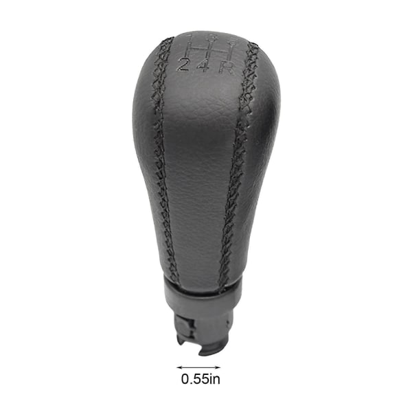 Kompatibel Volvo S60 S80 V70 Xc70 PU Läder Växelspaksknopp Handboll 5 Växlar