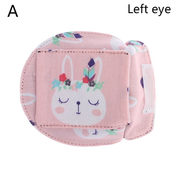 IC 1:a tecknad bomull enkelögonskydd Ögonlapp Lazy Eye Patch Chil A/vänster öga