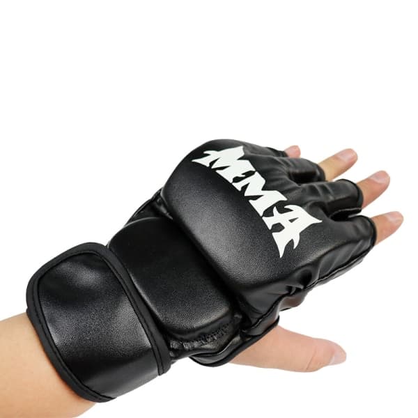 IC Grappling Sparring Kickboxning Mixed Martial Arts Muay Thai Pro Träning Boxningssäck Träning Halvfinger Justerbar