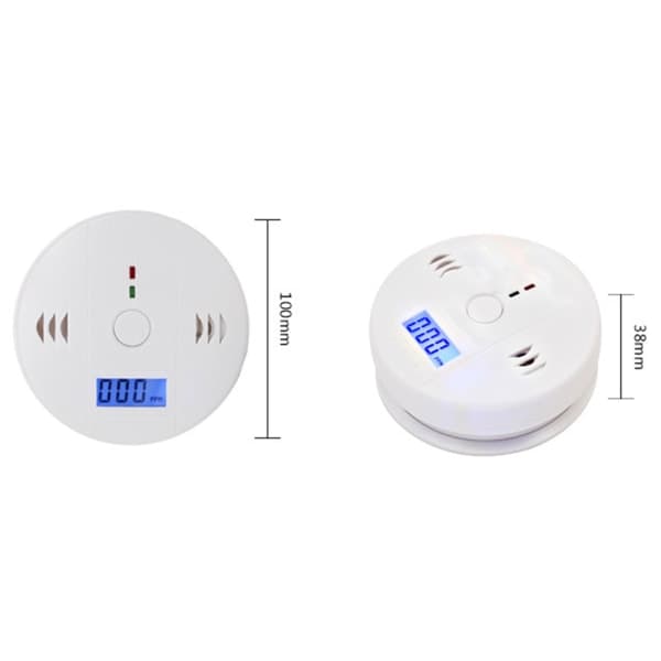 CO-detektor Kolmonoksiddetektor med LED-display/elektronisk sensor Kolmonoksidalarmdetektor