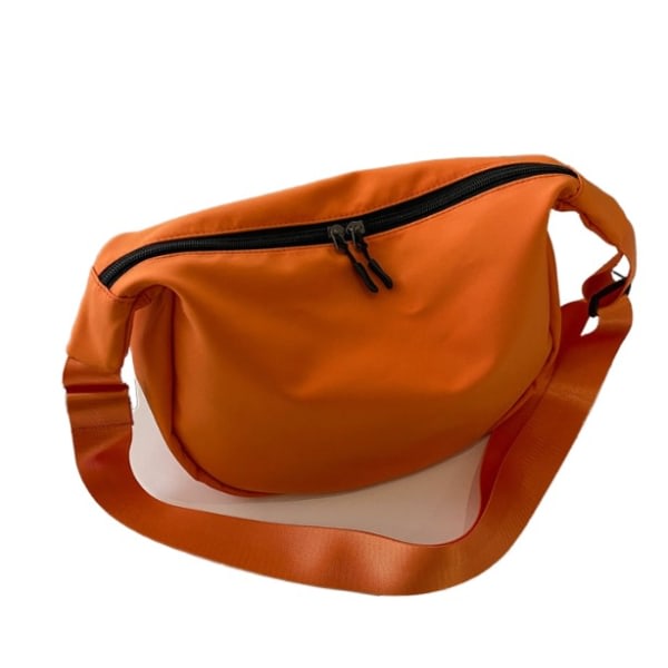 IC Stor Kapacitet Messenger Bag Casual Lätt Oxfordtyg Enkel Dumpling Bag (Orange)