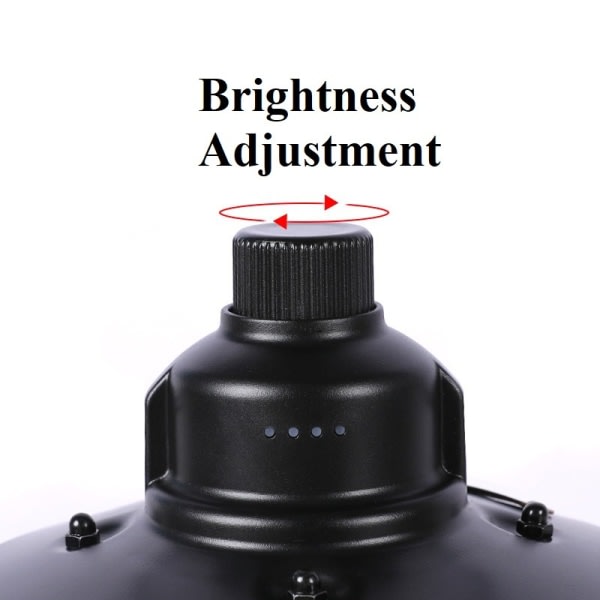 IC Bærbar multifunksjonell LED-teltlampe for camping (aprikose)