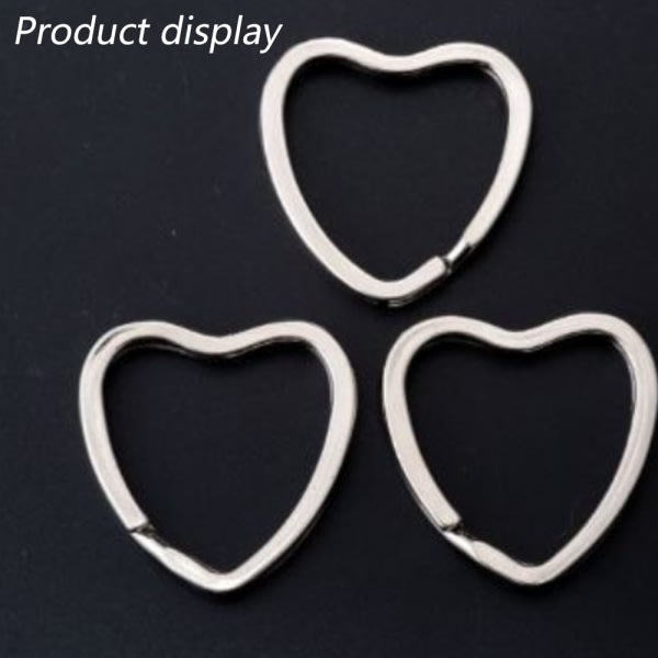 IG 20st metall platt nyckelring Silver DIY kreativ metall nyckelhållare