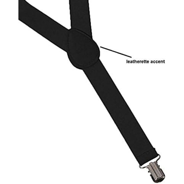IC En størrelse, helt justerbare Y-formede seler/suspenders med klips