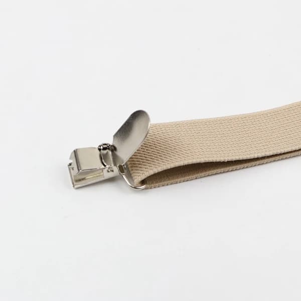 Ensfarvet herrebælte mænd kvinder seler polyester Y-ryg seler justerbare elastiske seler Solid-A11 BraceSolid-A11