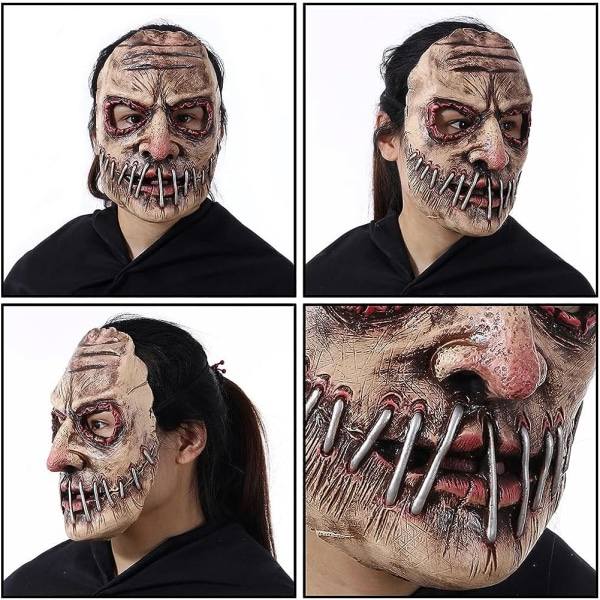 IC Nesloonp Halloween-maski Pelottava, Kauhunaamio Halloween-naamio, Iso Suu Demoni Pelottava klovni