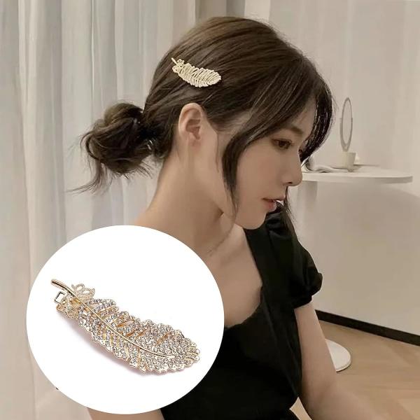 IC Hårklemmer Sæt, Metal Hårspænder, Perle Hårklemmer Pins Hårnåle Korea Håraccessoirer Jul (6 stk)