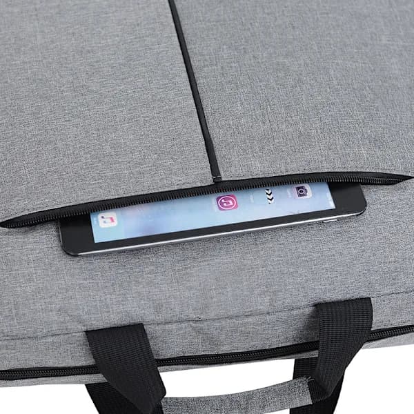 Forretningscomputer enkel skuldertaske til tablet og bærbar computer 15 tommer kontorstuderende konference LOGO computertaske grå 15 tommer grey 15 inch