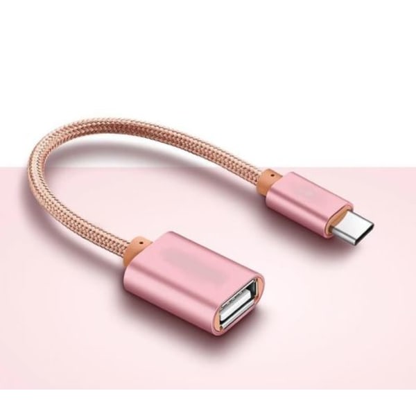 IG USB Type-C til USB 3.1 Gen 1 honadapter - Rose Gold