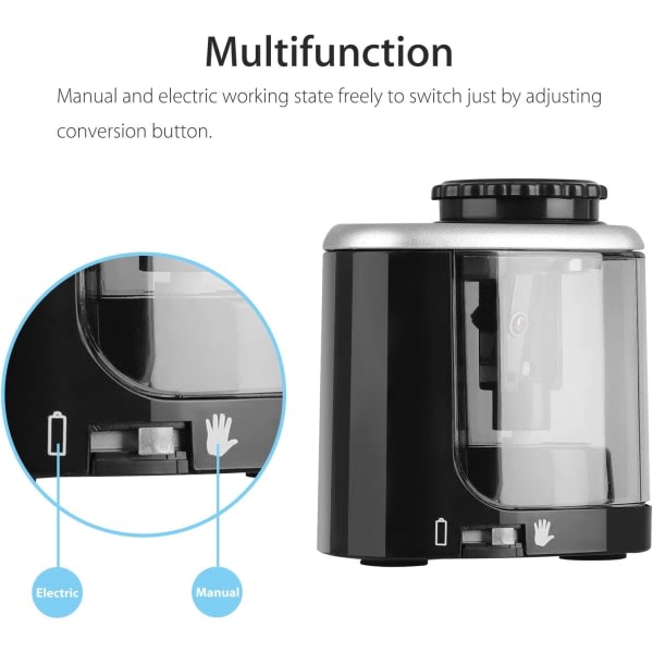 IC Elektrisk vässare vässare Elektrisk batteri & USB -driven