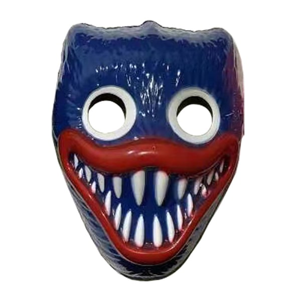 IC Halloween Cosplay Masker Poppy Playtime Movie Huggy Wuggy Mask F Blå en one size