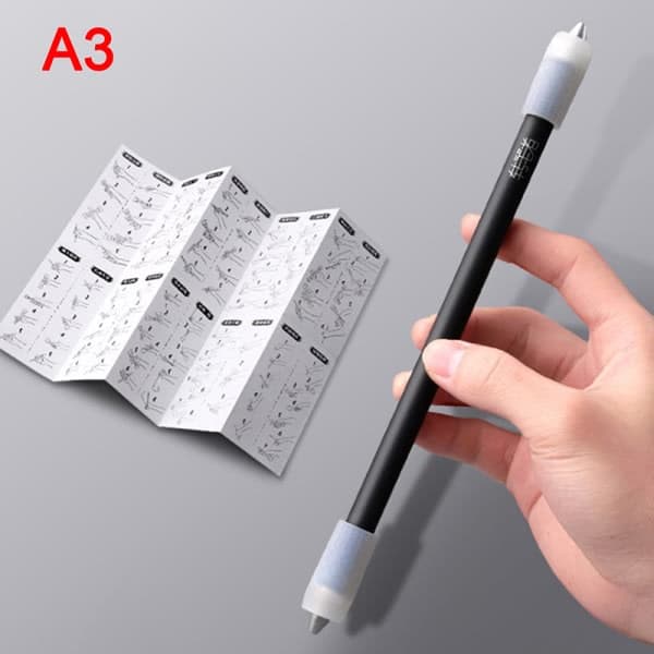IC Nyhed Spinning Pen Roterende Spillekuglepen Frosted Sort