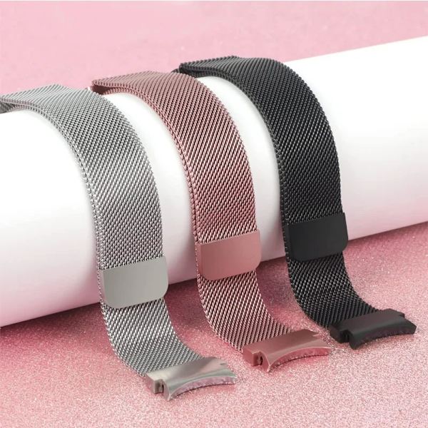 20mm rem til Samsung Galaxy Watch 6/5/4/Classic 47mm 43mm 40mm 44mm Milanese Loop Armbånd correa Galaxy Watch 5 pro 45mm rem Space-gray