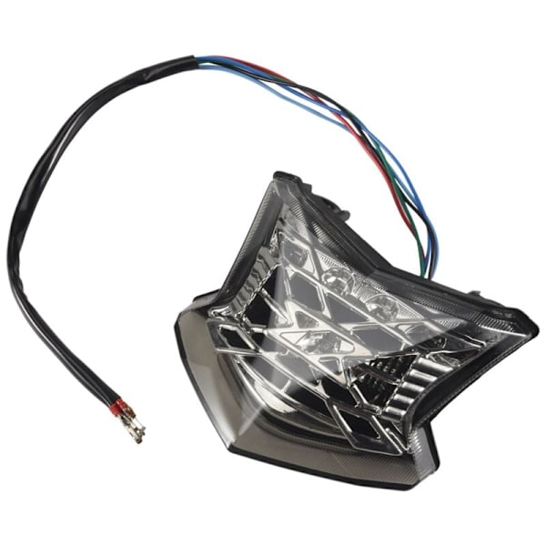 Integreret LED Baglygte, Stop & Bremselys (Hvid)