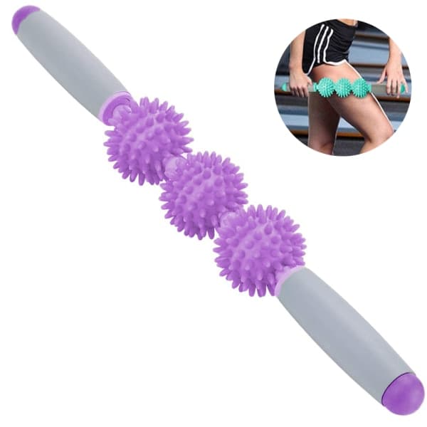 IC Fascia Roller til Cellulite Muskelrullepind med bolde fedt Tre bolde