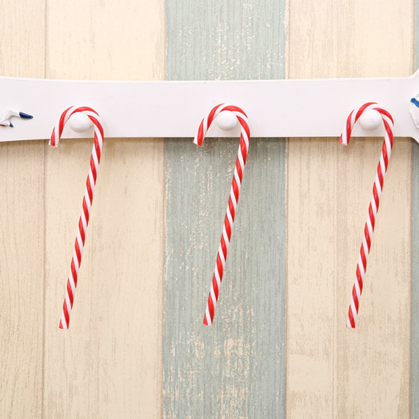 60 stk. Jul Plast Godis Cane Christmas Twisted Candy Ca IC