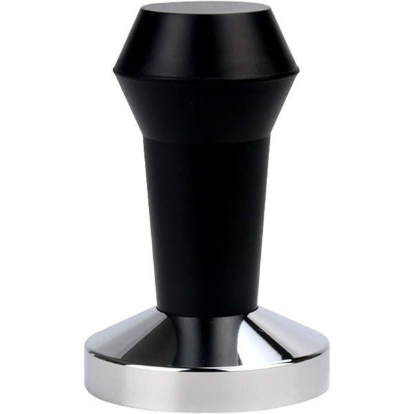 Espresso Kaffe Tamper Svart Röd Rostfritt Abs Handtag Maskin Press Flat Base Barista Maker Tillbehör (51mm)