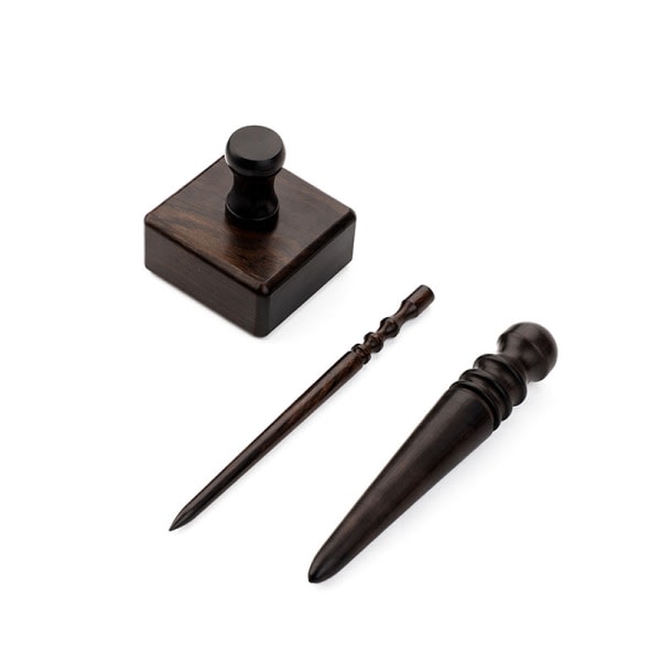 IC Høy tetthet Ebony Black Wood Läder Edge Burnisher Slicker Le B