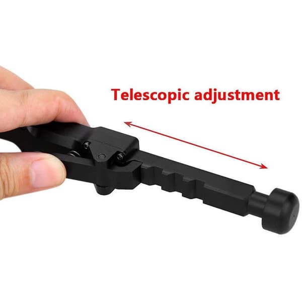 Picatinny Bipod Gevär Luftgevär Airsoft Bipod Utdragbar Svängbar