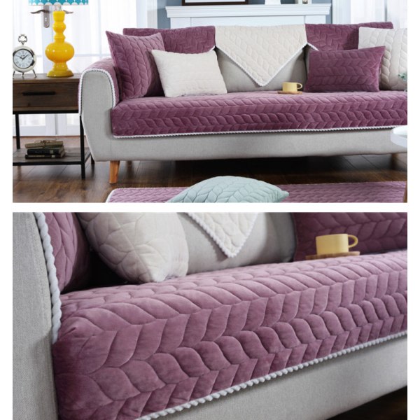 IC Modern minimalistisk soffkudde, komfortabelt kuddfodral i cover(lila, 70*70),