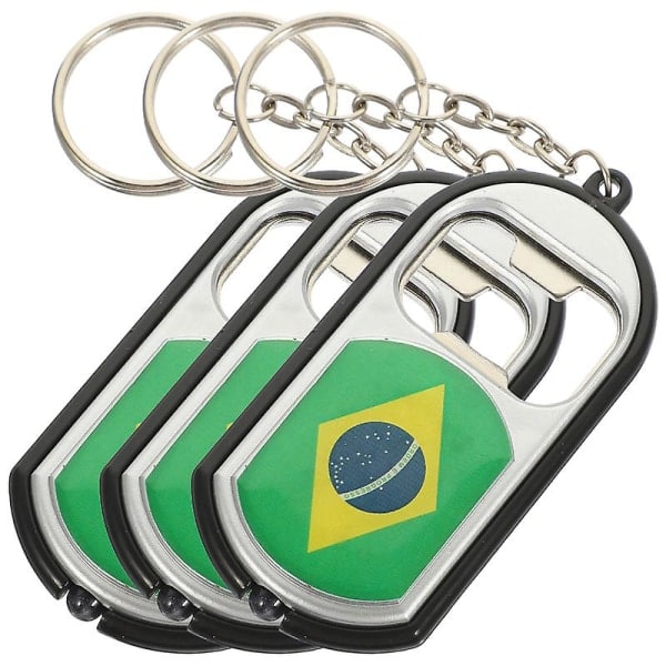 3 stk Flaskeåbner Nøglering Hængende Flaskeåbner Fodboldfans Flaskeåbner Souvenir IC