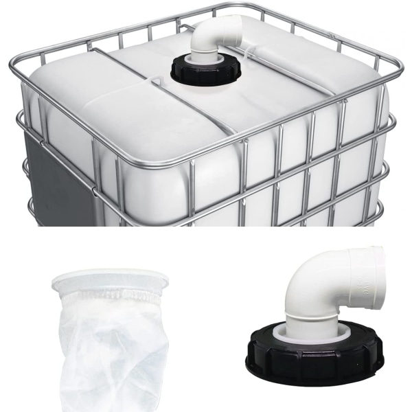 IC IBC-låsfilter, tvättbar IBC-tanklås i nylon med lås, IBC-tanktillbehör