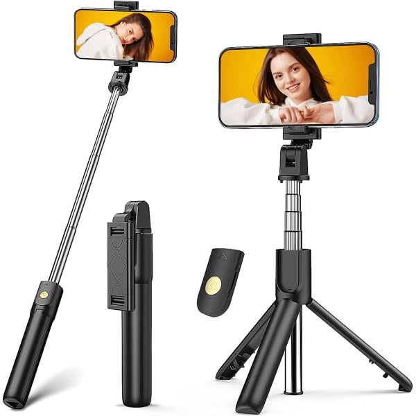 IC NOE Selfie Stick Stativ, 3 i 1 Mini Selfie Stick med