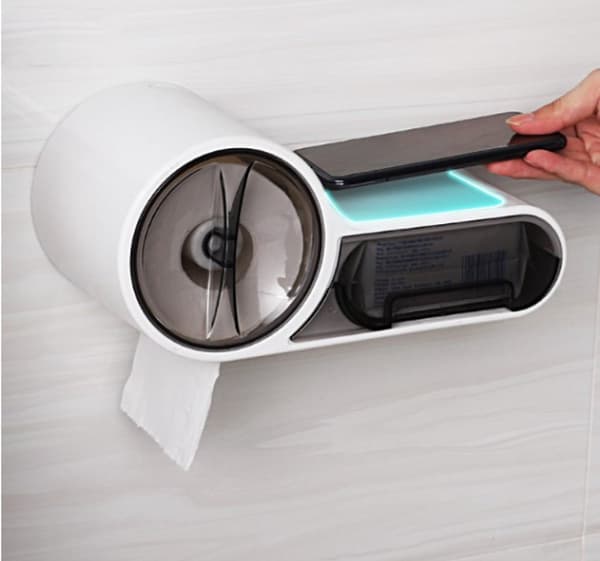 Toiletpapirholder - Selvklæbende - Tissueboks - Holder - Papirhåndklæder
