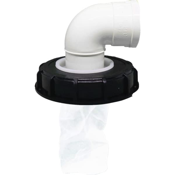 IC IBC-låsfilter, tvättbart IBC-tanklock i nylon med lock, IBC-tanktillbehör