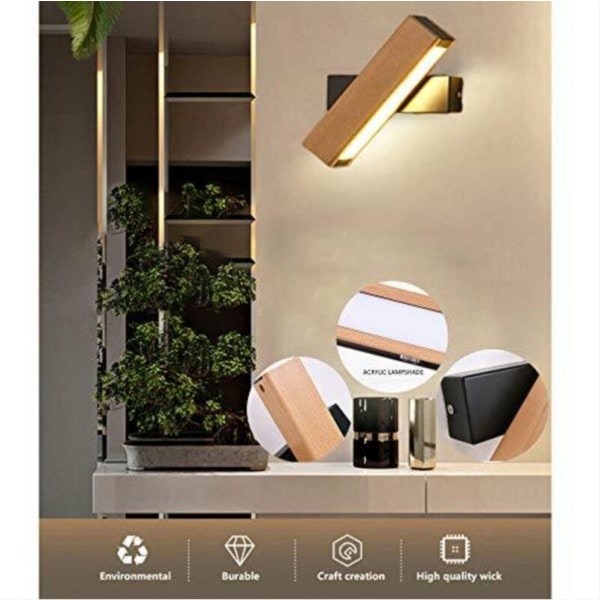 LED-sänglampa för sovrum, sänglampa lämplig för sovrum/vardagsrum/hall/trappa/hotell/badrum