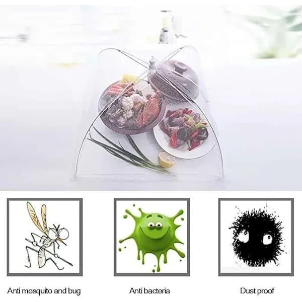 Pop-up Mesh Matparaply – Elegant Beskyttelse for Måltidene Dine Hvit