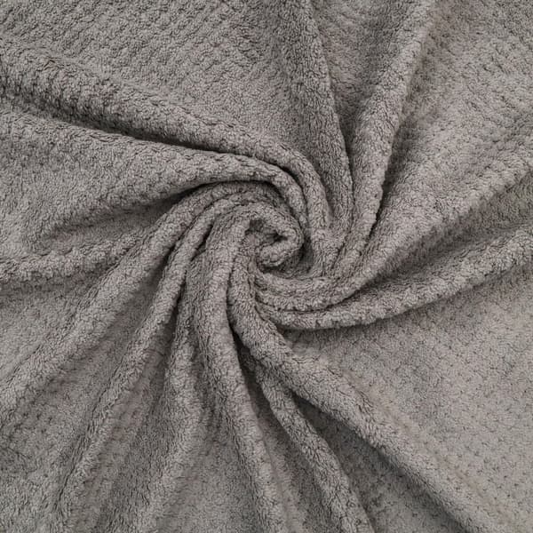 300GSM mikrofiber badehåndklædesæt - 140x70cm stor størrelse - Superblødt og absorberende - Grå