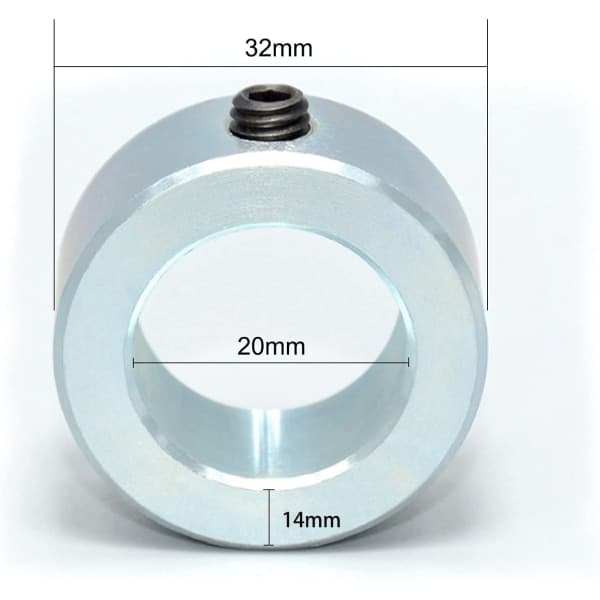 IC-set med 4 justeringsringar 20 mm hjul 20x32x14 mm