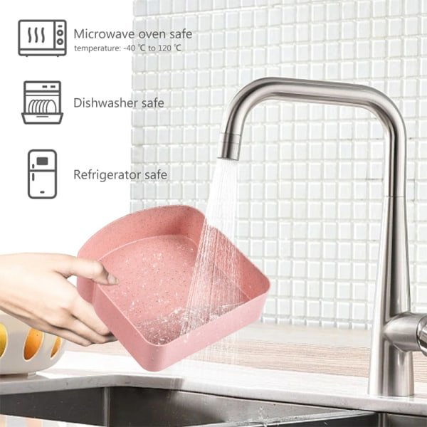 IC Smörgåslunchbox Smörgåsbehållare Återanvändbart Säkert Material S Rosa