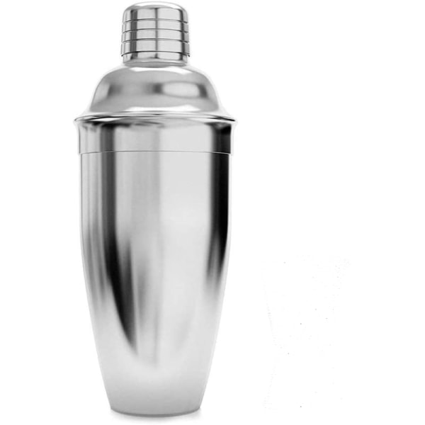 IC stykke cocktailshaker sæt 750 ml, rustfrit stål