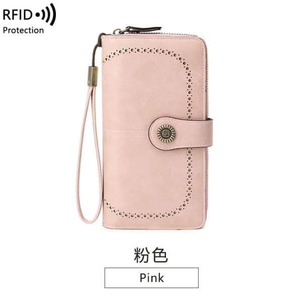 IC KVINDEPLANK - Tyverisikret pung med RFID-beskyttelse Pink