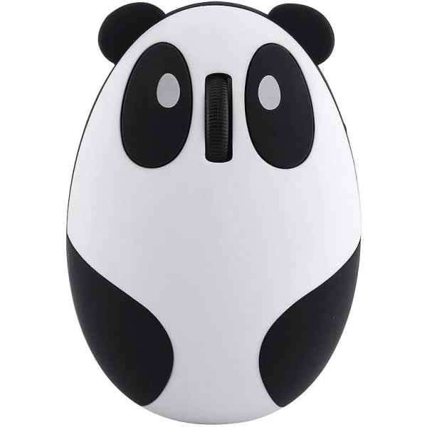 Trådlös mus Bluetooth Panda-mus, bärbara mobila optiska pandamöss, mindre brus Trådlös söt pandamus, 1 st svart