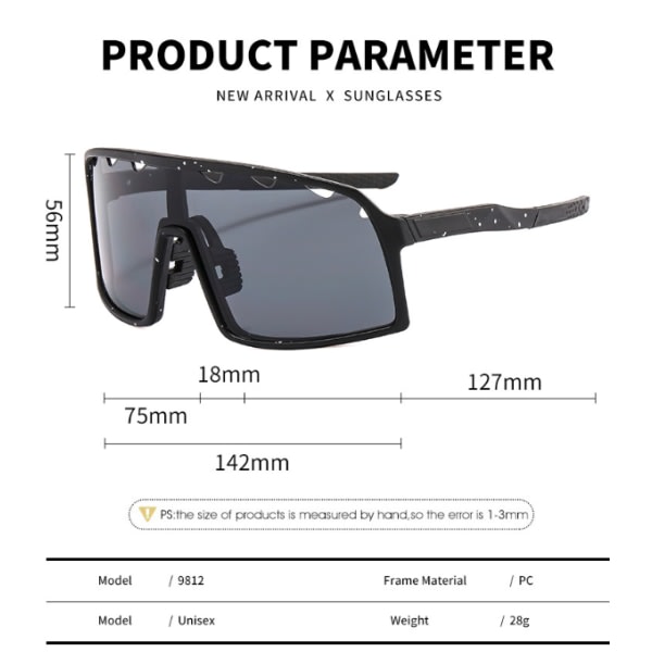 Polarisert solglass UV-beskyttelse Sykkelsolglasögon Sport