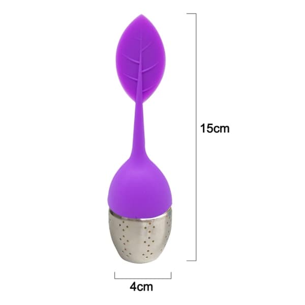 Teboll, tesil och teinfuser-set om 2 Purle+Blå
