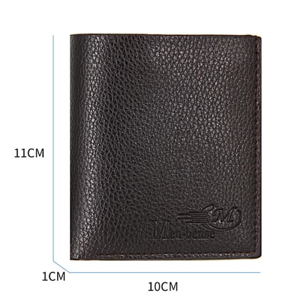 Men's Short Wallet Men's Vertical Wallet (1 pc black)