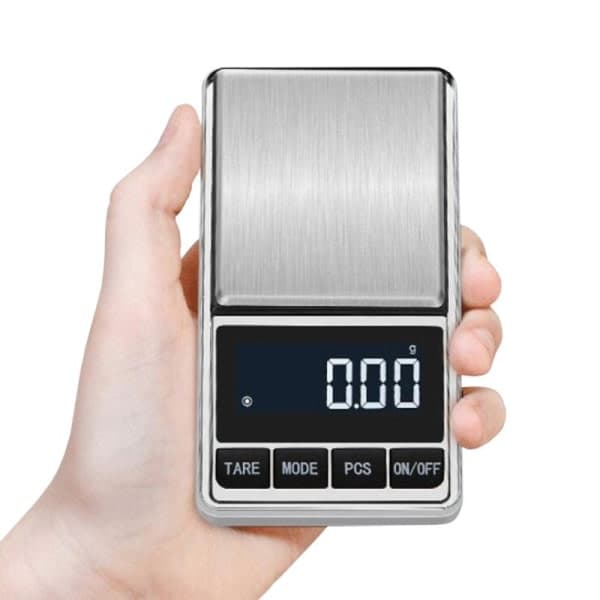 Digital Mini-vægt, 0,1 - 500 gram Sort