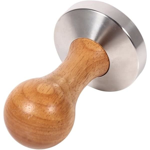 IC Espresso Tamper i rostfritt stål 57,5 mm bas kaffebönpress