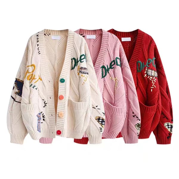 Dame Jultrøje Pullover Trøje Jumper Rundhals Ribbet Kni