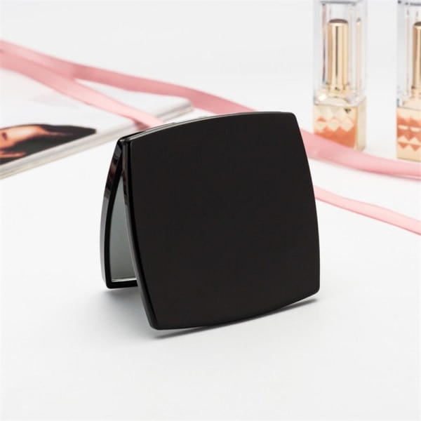 Spegel Square Shape Girl Mini Dubbelsidig Spegel utan logotyp