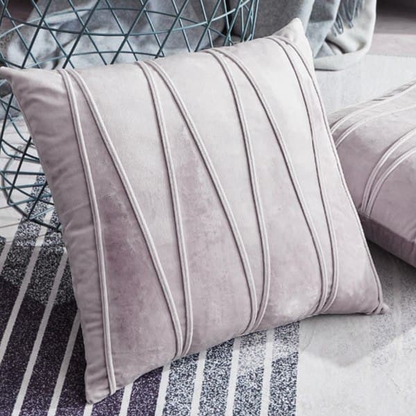 IC 2-delt sæt Dekorativt Fluffy Hold Pudebetræk Sofa Feature Sofa Pink