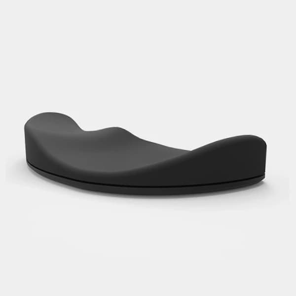 Mouse Wrist Rest Black Ergonomic Support Non-Slip Silicone Elastic Smooth Gaming Armrest for Right Hand Office